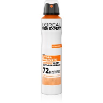 L’Oréal Paris Men Expert Hydra Energetic spray anti-perspirant impotriva mirosului si transpiratiei - imagine 2
